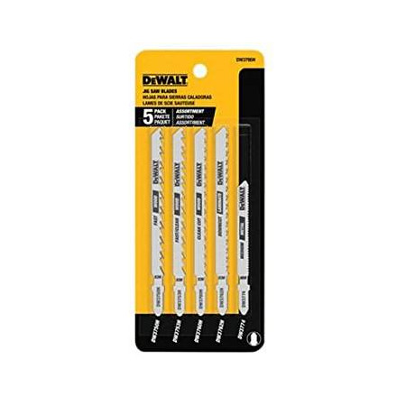 Hoja Calar Combinado 5 Pz Corte Tipo T DeWalt DW3795H Accesorios sierras caladoras