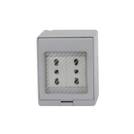 Hydrobox Stanford con Enchufe Doble 10/16A HB-9020 Electricidad