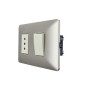 Interruptor Simple + Enchufe Stanford 10A 250V Champagne 3915 precio online