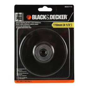 Respaldo de Goma Black+Decker 125 mm para Esmeril BDAU1110 Accesorios de herramienta
