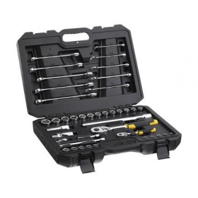 Set de Herramientas Mecánicas Stanley STMT82832 41 Piezas (4" + 1/2" + Llaves Combinadas) juego de dados