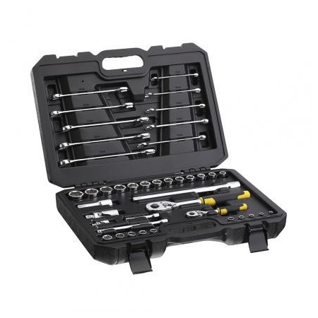 Set de Herramientas Mecánicas Stanley STMT82832 41 Piezas (4" + 1/2" + Llaves Combinadas) juego de dados