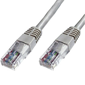 Cable de Red Categoría 6 UTP 3 Metros Gris Patch cord