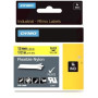CINTA FLEX NYLON DYMO 1/2 IN (12MM) Negro/amarillo Cintas Rotuladoras