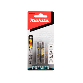 Punta de Torsión Impact Premier T25, 50 Mm, 1/4", 2 Uds. E-03355 Makita Accesorios taladro