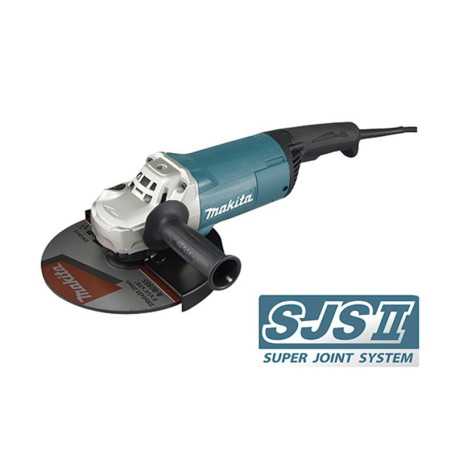 Esmeril Angular 9" (230 Mm.) 2200 W. 5,5 Kg. Hombre Muerto + Anti-Reinicio Makita Ga9061R