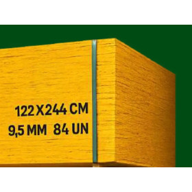 OSB Estructural 9, 5mm 1, 22 X 2, 44m ULTU Materiales de Construccion