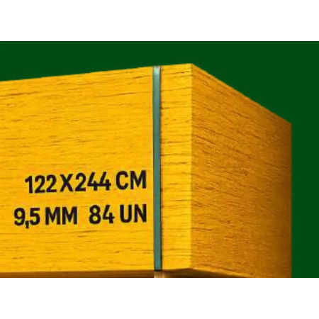 OSB Estructural 9, 5mm 1, 22 X 2, 44m ULTU Materiales de Construccion