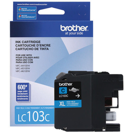 Tinta Brother LC103C Cian de Alto Rendimiento Tecnologia