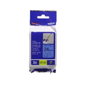 Cinta Laminada Flexible Brother TZe-FX551 Negro sobre Azul 24 mm x 8 m Original Tecnologia