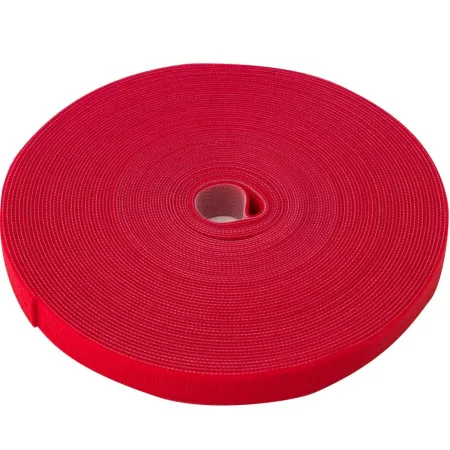 Velcro Doble Faz Atlanticsware Rojo 20 m AW-VLCR-R Telecomunicaciones