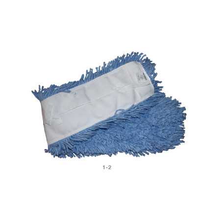 Mopa seca antimicrobial azul 5 X 24" abco 12 unidades