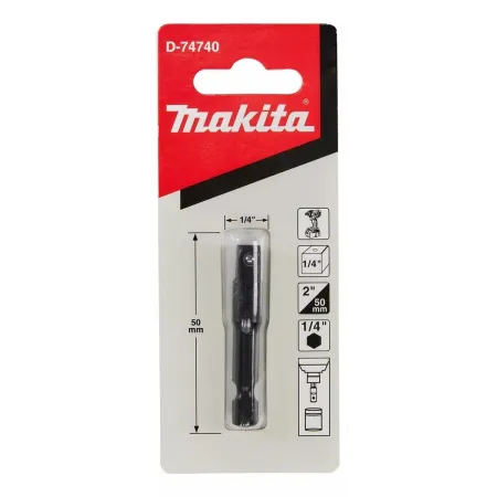 Adaptador de dados 1/4 makita D-74740 dados y accesorios