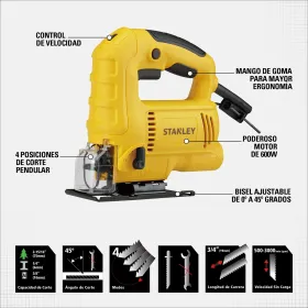 Sierra Caladora Stanley 600 Watts Herramientas