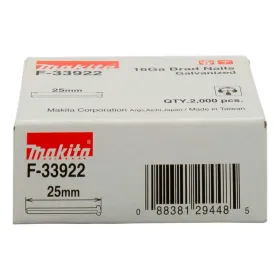 Caja clavo Galvanizado makita 16GA 25 mm F-33922 Accesorios de herramienta