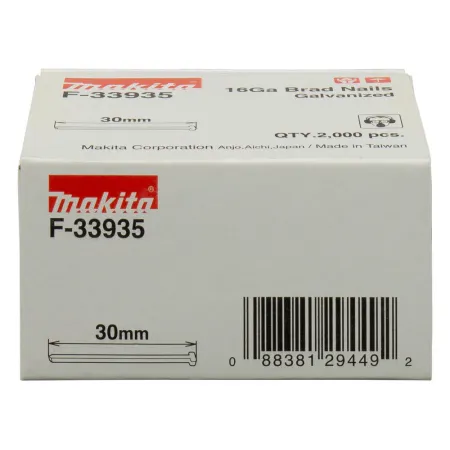Caja clavo Galvanizado makita 16GA 25 mm Accesorios de herramienta