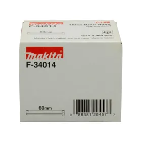 Caja de Clavos Galvanizados Makita 16GA 60 mm F-34014 (2.000 Unidades) Accesorios de herramienta
