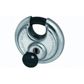 CANDADO ACERO DISKUS 25/70 KD LLAVE PUNTO BLISTEADO SENSOR Candados y bloqueo
