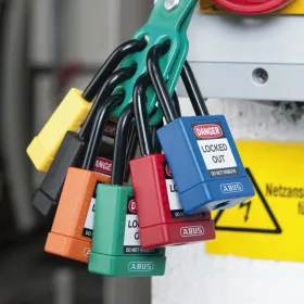 Candado Dielectrico 74/40 HB75 Kd Azul ABUS 59117-4 Candados y bloqueo