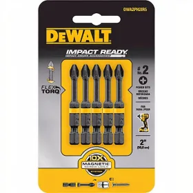 Punta Phillips PH2 DeWalt IMPACT READY FlexTorq 2” – Set 5 Unidades Puntas phillips