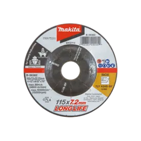DISCO DESBASTE METAL/INOXA24S 180x7.2x22.23 TRABAJO PESADO Makita