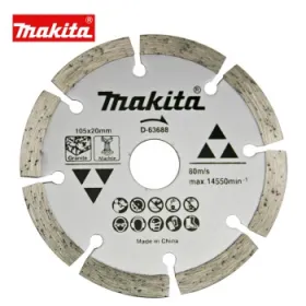 Disco Diamantado Makita 105 x 20 mm para Granito, Mármol y Piedra D-63688 Accesorios discos