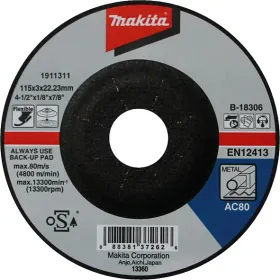 Disco Flexible  (115X3X22.23Mm) Ac80, 2G Blk Makita