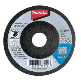 Disco Flexible 7" (180X3X22.23 Mm) Wa80, 2G, Blk Makita