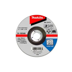 DISCO CORTE METAL 4-1/2 (115 X 3 X 22,23 mm.) C.D. / A30S-BF Makita