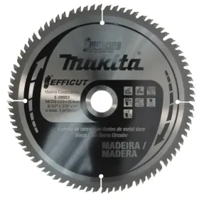Sierra Disco de Sierra Makita 8 1/2 216 Mm X 80 T Madera Efficut Accesorios discos