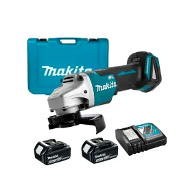 Esmeril Angular Inalámbrico (Galletero) Makita DGA456RTE 18V BL 4-1/2” con 2 Baterías 5,0 Ah Esmeril angular inalambrico