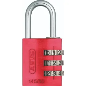 CANDADO ALUMINIO 145/30 ROJO CLAVE BLISTEADO Candados y bloqueo