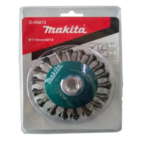 Grata Copa Trenzada Makita 4-1/2” (115 mm) M14 D-55413 Gratas