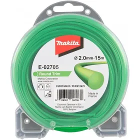 Hilo Para Desbrozadora Nylon Redondo 2 Mm X 15m Orilladora de pasto