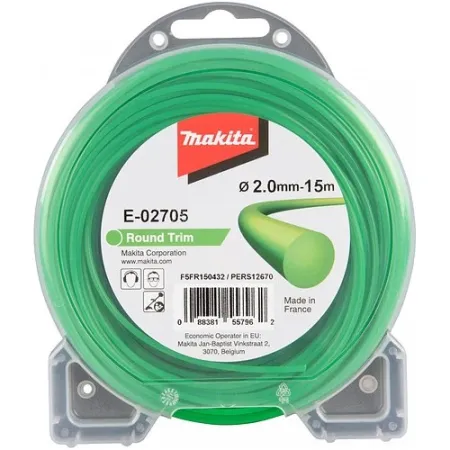 Hilo Para Desbrozadora Nylon Redondo 2 Mm X 15m Orilladora de pasto