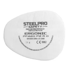 Filtro Ergonic PF420 P2RD Partículas 10 Unidades Respiradores