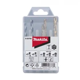 Accesorio para Herramientas SET BROCAS 5 UNID. METAL 5, 6 y 8 - MADERA 5 , 6 (TOMA HEX. 1/4) Makita Accesorios de herramienta