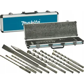 SET 10 UNIDADES (1 PUNTO , 1 CINCEL, 8 BROCAS) CAJA METAL Accesorios de herramienta
