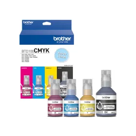 Kit de Tintas Brother BTD100CMYK - Cian, Magenta, Amarillo y Negro Tinta inyección impresora
