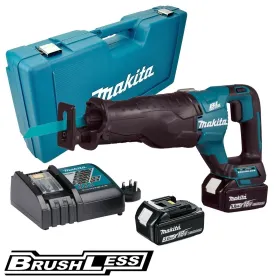 Sierra Sable  Vel. Variable 0-2.300/3.000  Capacidad máxima corte 130 mm. 3,4 kg / 2 Baterías Li-ion 3,0Ah + Cargador, BL Mot