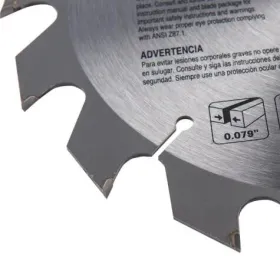 Disco de Sierra Makita D-03420 7-1/4” (185 mm) 16 Dientes para Madera Corte Rápido Disco para sierra