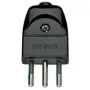 Enchufe Macho Vimar 2P+T 10A S11 Blanco y Negro Electricidad