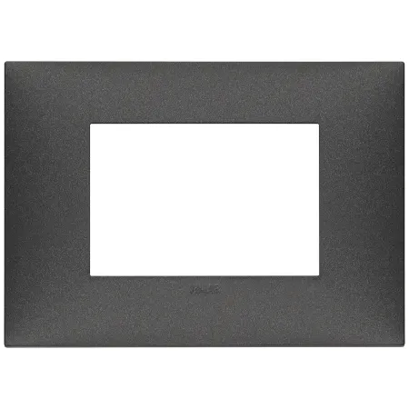 Placa 3 Módulos Vimar Neve Up Negra 09673.14 Electricidad