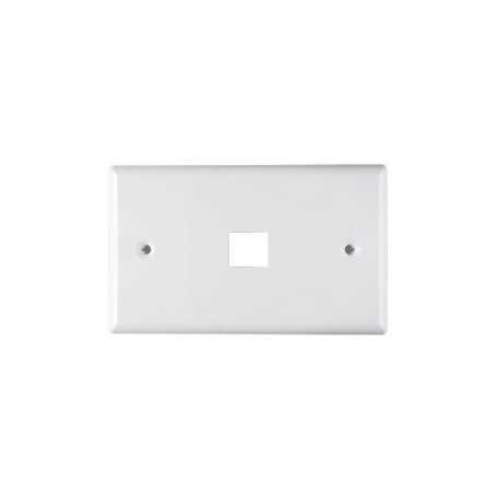 Face plate 1 Puesto RJ-45 Catgoria 5e y 6