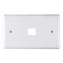 Face plate 1 Puesto RJ-45 Catgoria 5e y 6