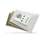 Accesorio Eléctrico Tomacorriente Triple Armado Toma VIMAR 2P+T 10A P11 Blanco precio online