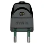 Enchufe Macho Vimar 2P 10A S10 Blanco y Negro comprar en Chile