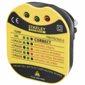 Probador de Enchufes Stanley FMHT82569-6 Tester Eléctrico Herramientas manuales