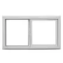 Ventana Termopanel PVC Corredera Advance 121 x 100 cm comprar en Chile