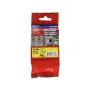Cinta Adhesivo Doble Negro Sobre Amarillo 24 mm Brother TZES651 Cintas Rotuladoras